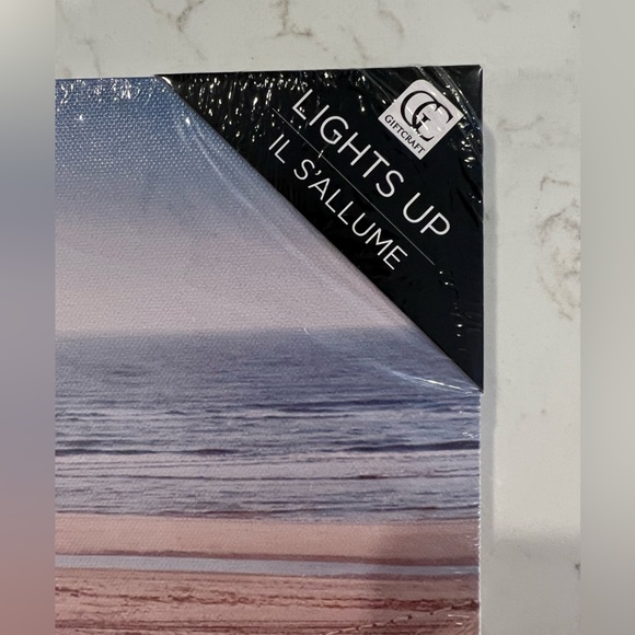 NWT LED light up Beach Wall Canvas Indoor/Outdoor Use - Picture 5 of 8